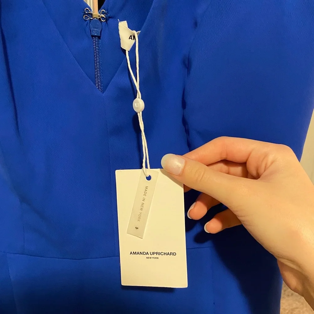 NWT formal mini dress with bow straps - Picture 4 of 5